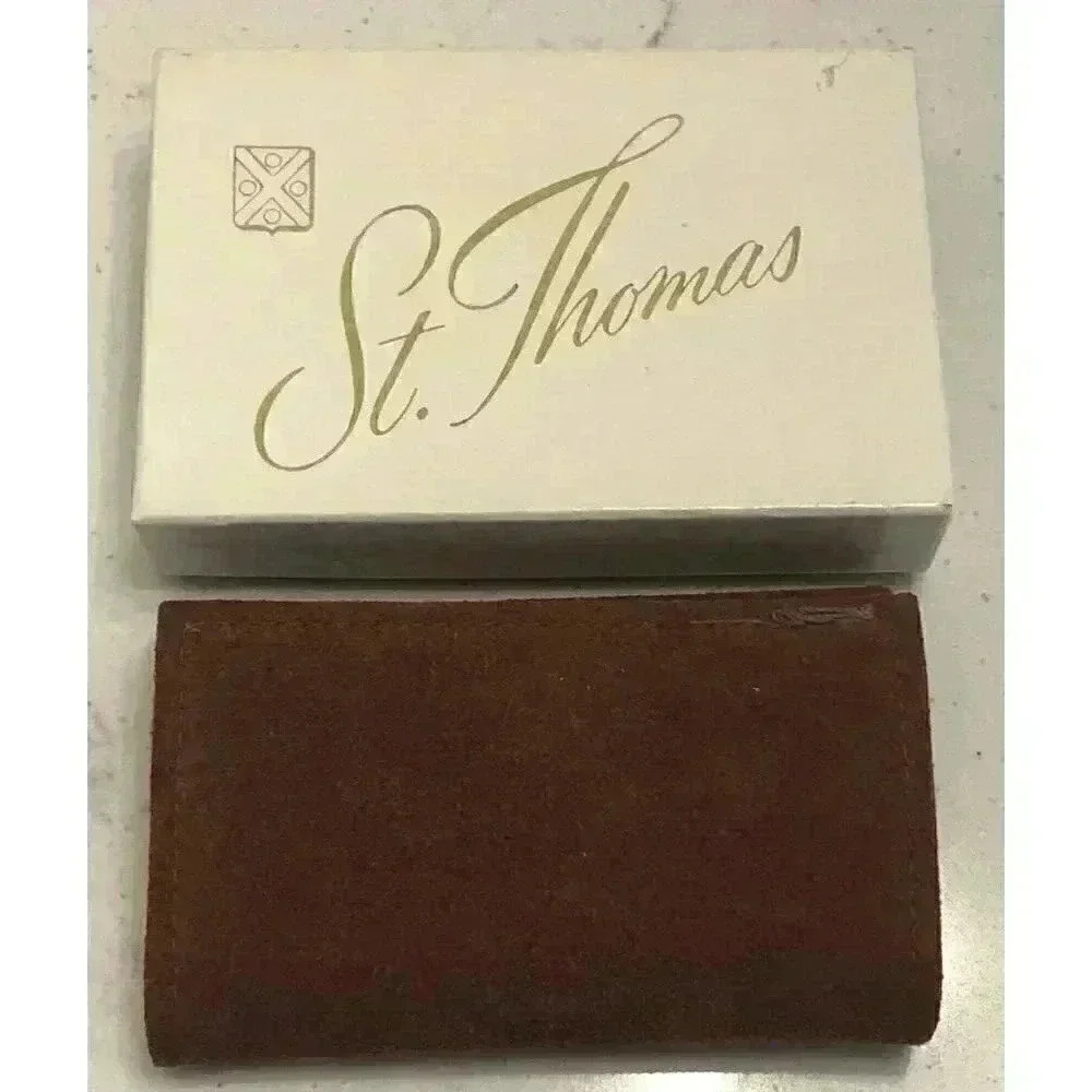 Vintage St Thomas Key Valet Case Holder with Box‎ *READ*